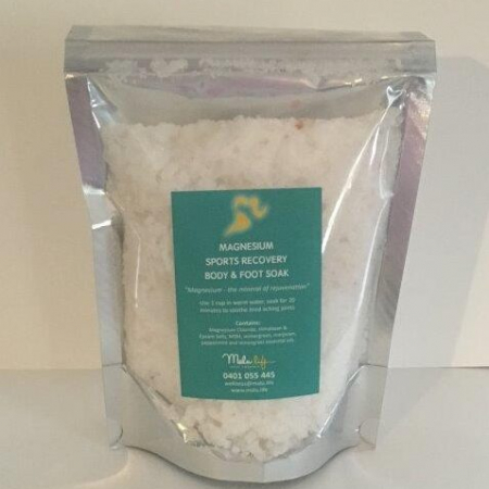 magnesium sports recovery body and foot soak