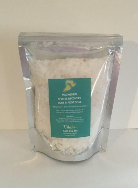 magnesium sports recovery body and foot soak